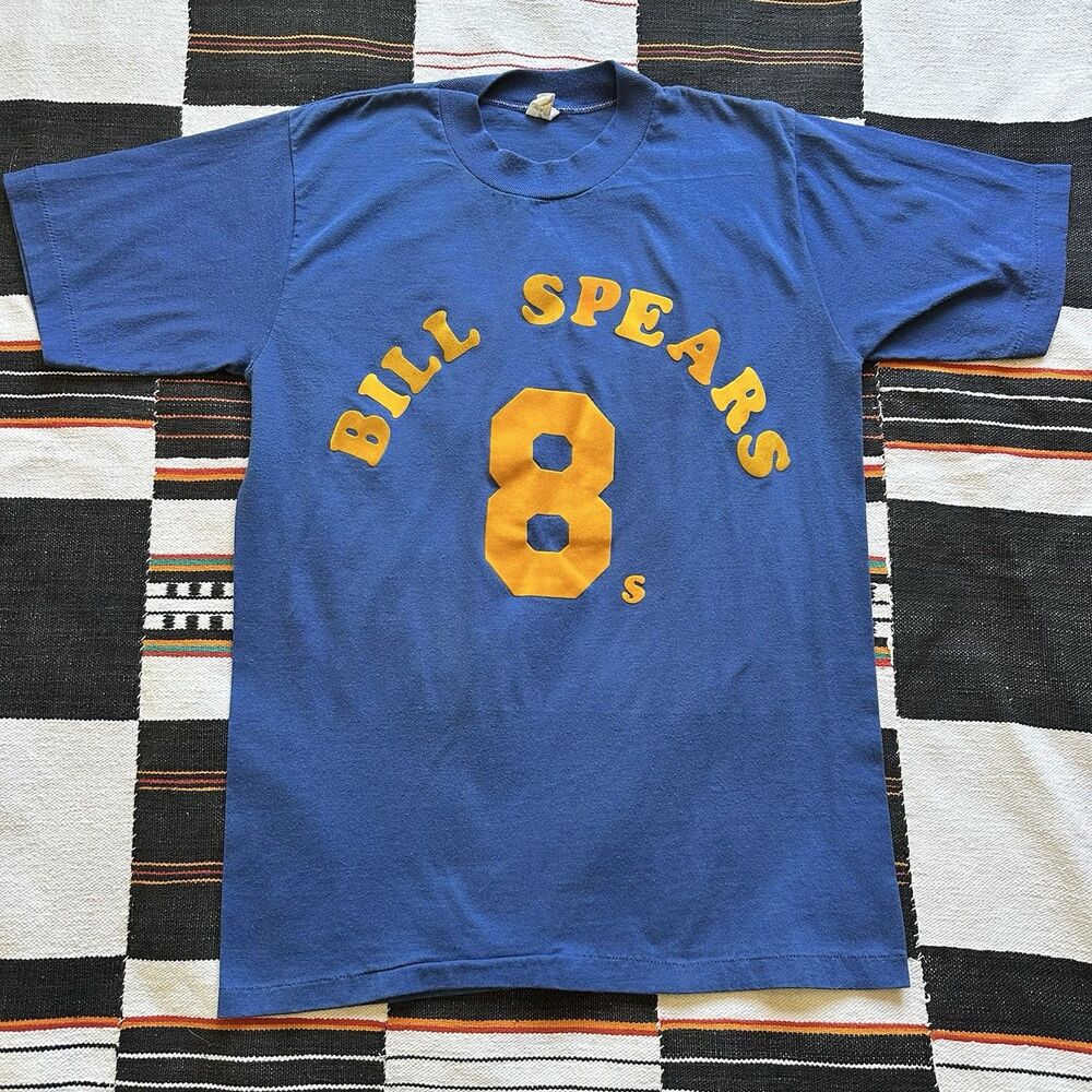 Vintage Sportswear Single Stitch Graphic Tee Shirt. USA. Rare. Bill Spears. 8s.